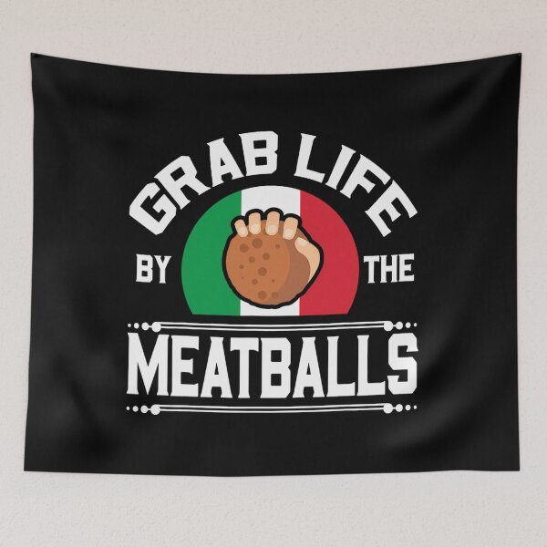 Item preview, Funny Meatball Italian Food Italy Flag 	 		 designed and sold by jimhulxn50.