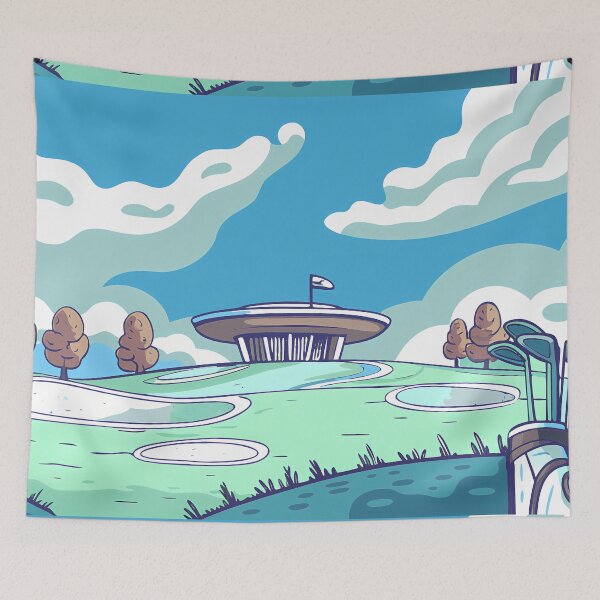 Item preview, Surreal Golf Golfing Play Art Serene Natural Colors designed and sold by ART ATTACK ZONE.