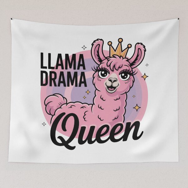 Item preview, Llama Drama Queen designed and sold by Haji  Kamora.