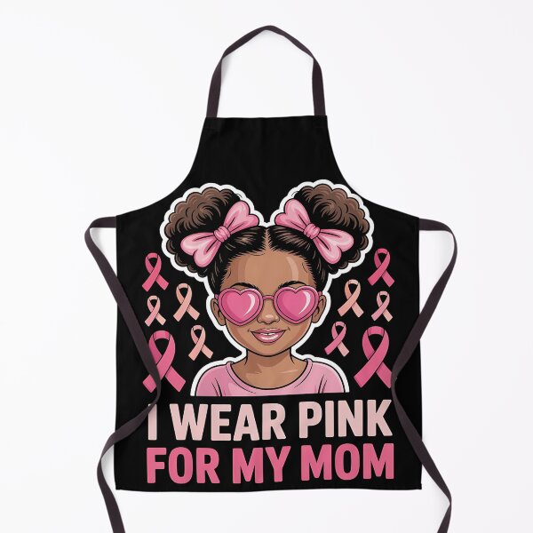 Item preview, I Wear Pink for My Mom Breast Cancer Afro Girls Toddlers designed and sold by BLZART.