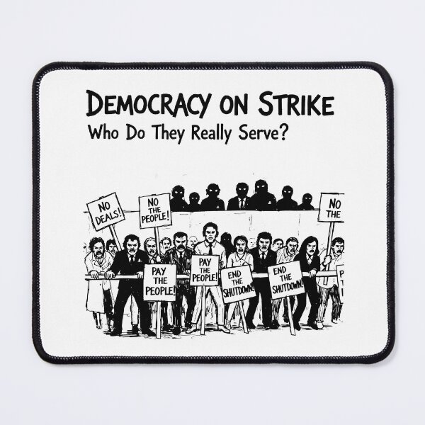 Item preview, Black and White Civil Unrest with Bold Protest Signs designed and sold by SplashTastic.