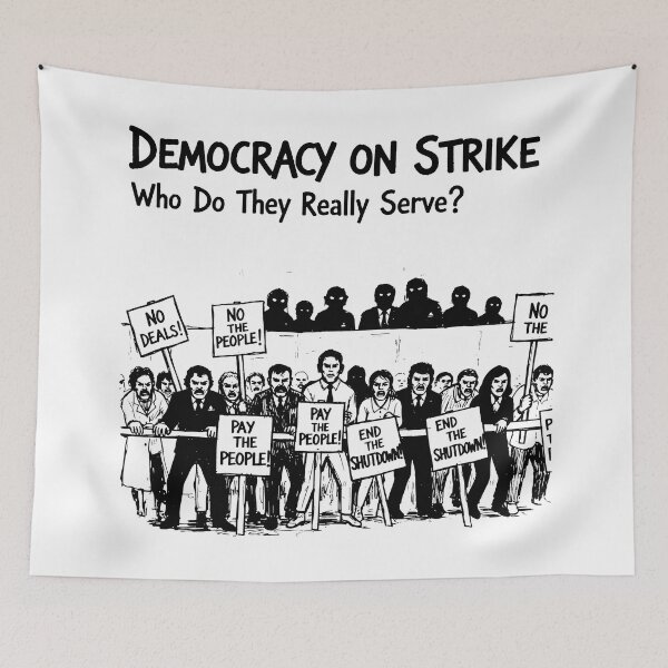 Item preview, Black and White Civil Unrest with Bold Protest Signs designed and sold by SplashTastic.