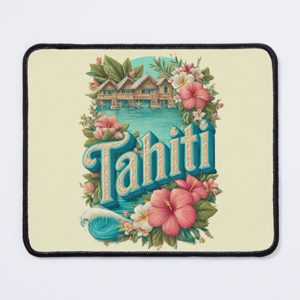Item preview, Tahiti Design – South Sea Bungalows & Tropical Blossom Souvenir designed and sold by Meiersbeste.