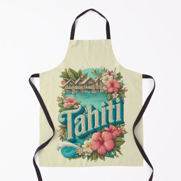Item preview, Tahiti Design – South Sea Bungalows & Tropical Blossom Souvenir designed and sold by Meiersbeste.