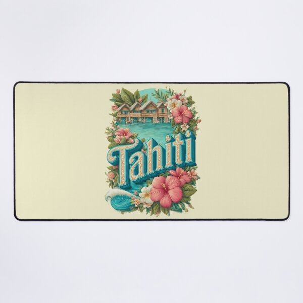 Item preview, Tahiti Design – South Sea Bungalows & Tropical Blossom Souvenir designed and sold by Meiersbeste.