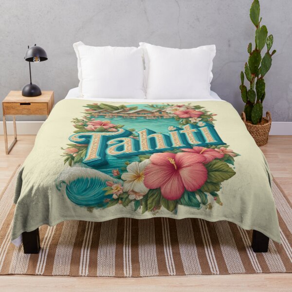 Item preview, Tahiti Design – South Sea Bungalows & Tropical Blossom Souvenir designed and sold by Meiersbeste.