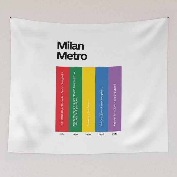Item preview, Minimalist Milan Metro designed and sold by DoodlifyDesign.