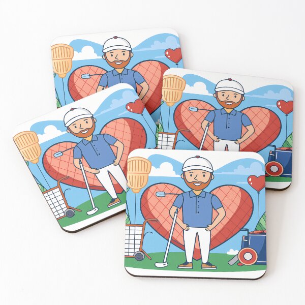 Item preview, Cartoon Golf Golfing Play Art Serene Natural Colors designed and sold by ART ATTACK ZONE.