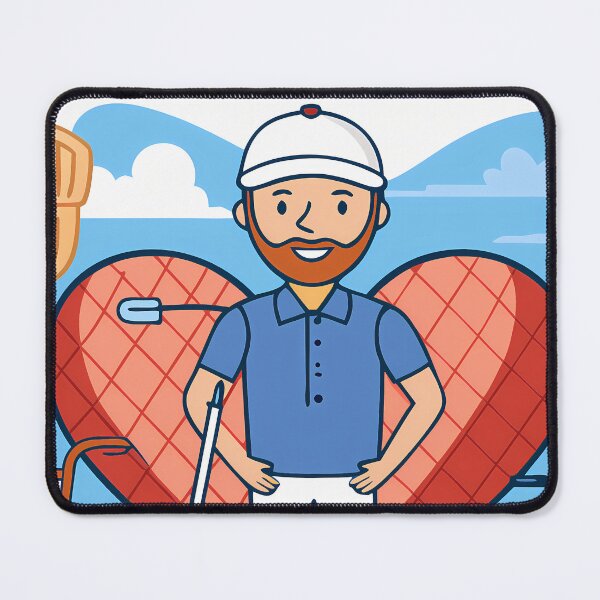Item preview, Cartoon Golf Golfing Play Art Serene Natural Colors designed and sold by ART ATTACK ZONE.