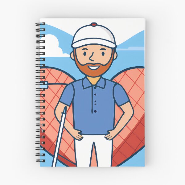 Item preview, Cartoon Golf Golfing Play Art Serene Natural Colors designed and sold by ART ATTACK ZONE.