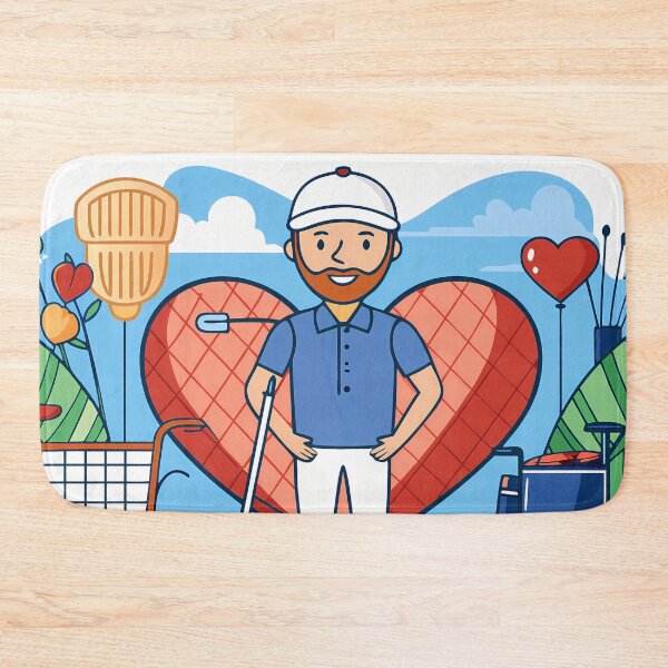 Item preview, Cartoon Golf Golfing Play Art Serene Natural Colors designed and sold by ART ATTACK ZONE.