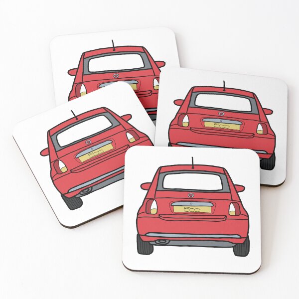 Item preview, Fiat 500 Rosso Red – Classic Italian Car Illustration designed and sold by OhNoNotAgain42.