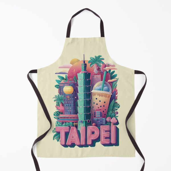 Item preview, Taipei Design – Skyline with Taipei 101 & Bubble Tea Souvenir designed and sold by Meiersbeste.