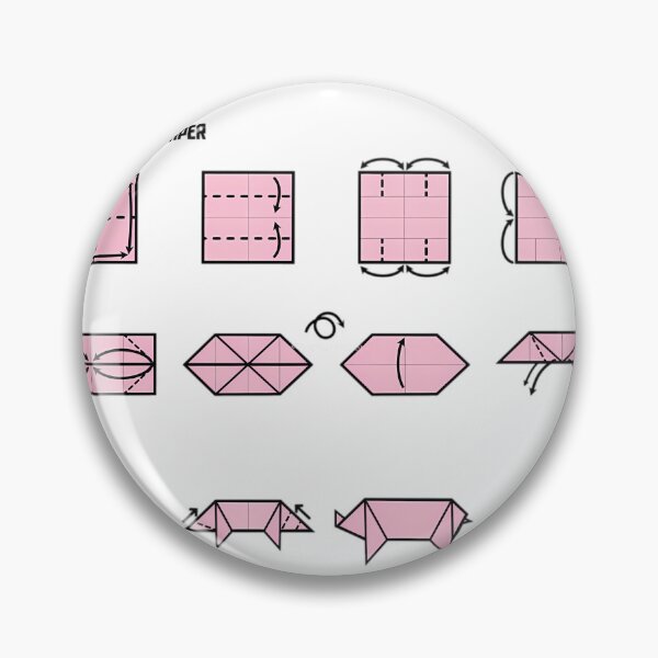 Item preview, Origami Pig Instructions  	 designed and sold by xwrcyngympl53.