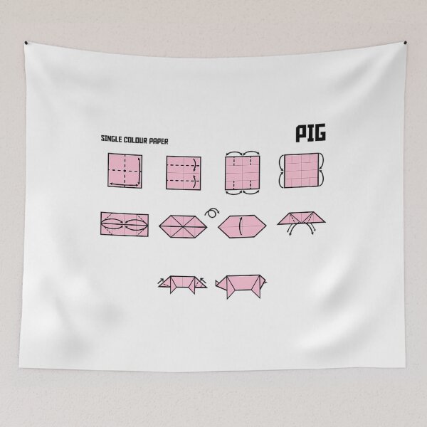 Item preview, Origami Pig Instructions  	 designed and sold by xwrcyngympl53.
