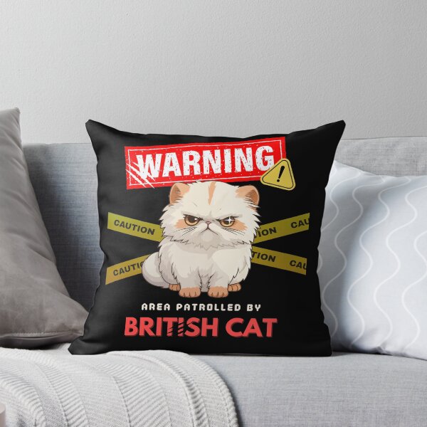 Item preview, Warning! Area Patrolled By British Cat designed and sold by bunchofalex.