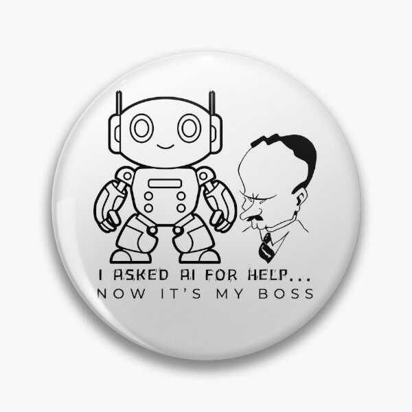 Artikelvorschau, Lustiges Roboterdesign des KI-Boss entworfen und verkauft von NxtGenDesigns.