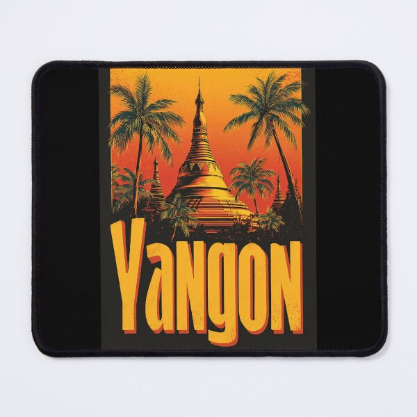 Item preview, Yangon Design – Shwedagon Pagoda Souvenir Illustration designed and sold by Meiersbeste.