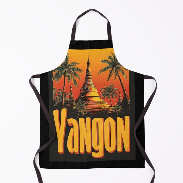 Item preview, Yangon Design – Shwedagon Pagoda Souvenir Illustration designed and sold by Meiersbeste.