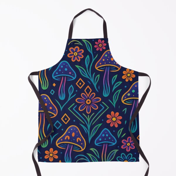 Item preview, Neon Fractal Garden – Sacred Geometry Psychedelic Seamless Pattern designed and sold by getpressedshirt.