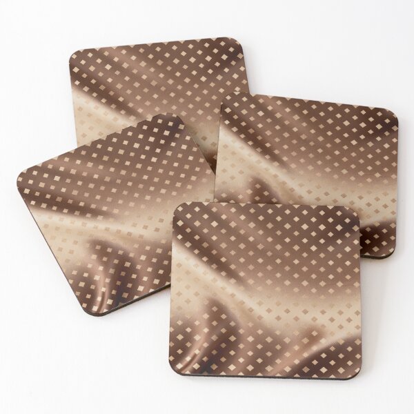 Item preview, Chocolate Beige Square Pattern designed and sold by Simplybe1.