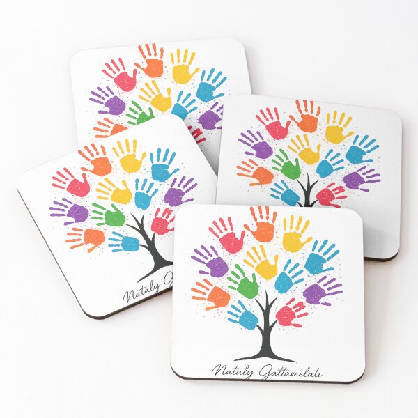Item preview, Colorful Handprint Tree of Life Art designed and sold by natalygattamelati.