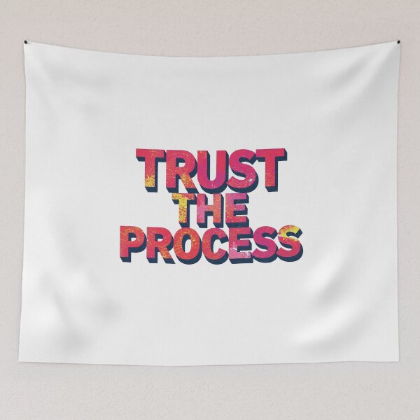 Item preview, Trust The Process - Distressed Grunge Graphic designed and sold by ZenPaths.