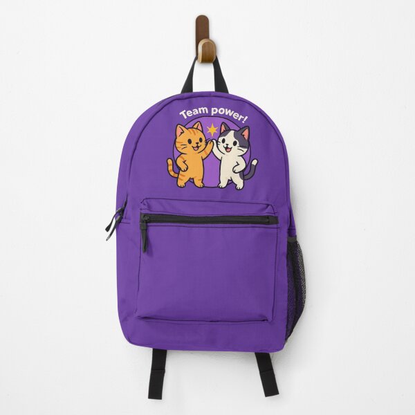 Item preview, Team Power Cat Sticker designed and sold by Yuliya Brush.
