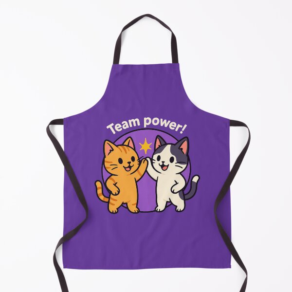 Item preview, Team Power Cat Sticker designed and sold by Yuliya Brush.