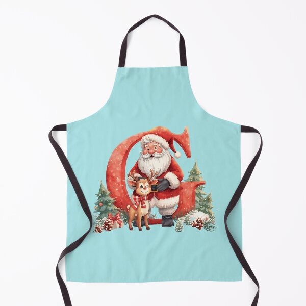 Item preview, Santa & Reindeer Monogram Letter G – Whimsical Christmas Holiday Alphabet Design designed and sold by AmenAlways.