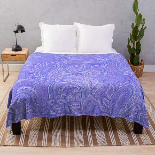 Item preview, periwinkle paisley designed and sold by cobblehill.