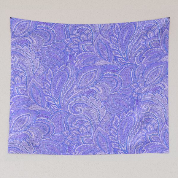 Item preview, periwinkle paisley designed and sold by cobblehill.