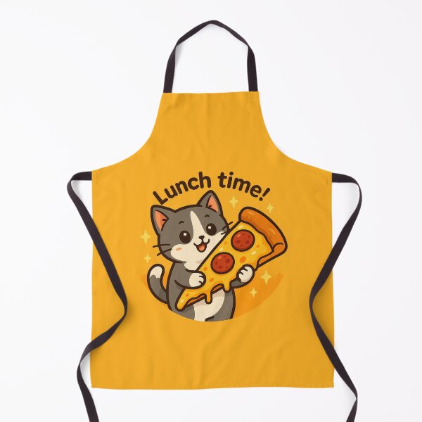 Item preview, Lunch Time Cat Sticker designed and sold by Yuliya Brush.