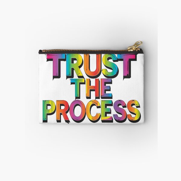 Item preview, Trust The Process - Rainbow Gradient Typography designed and sold by ZenPaths.