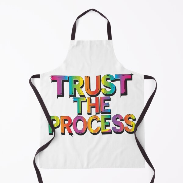 Item preview, Trust The Process - Rainbow Gradient Typography designed and sold by ZenPaths.