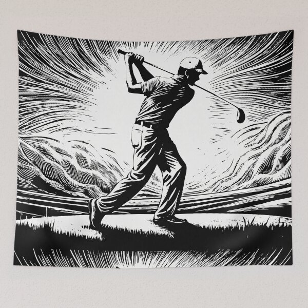 Item preview, Tattoo Golf Golfing Play Art Serene Natural Colors designed and sold by ART ATTACK ZONE.