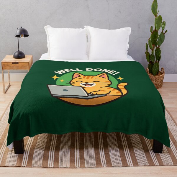 Item preview, Well Done Cat Sticker designed and sold by Yuliya Brush.