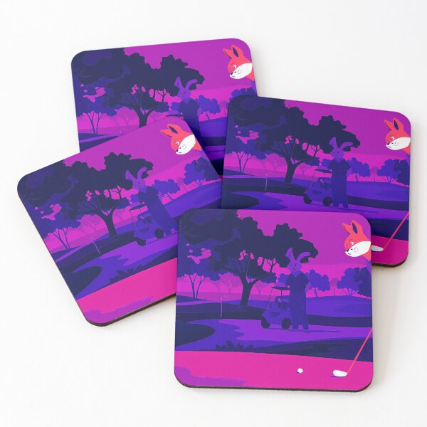 Item preview, Rabbit Golf Golfing Play Art Serene Natural Colors designed and sold by ART ATTACK ZONE.