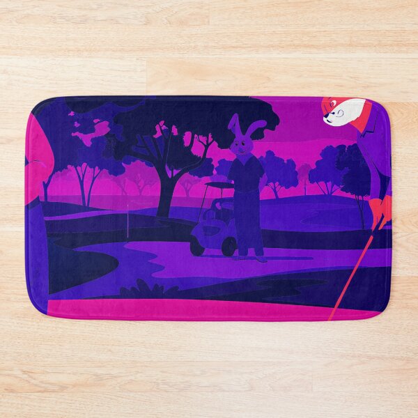 Item preview, Rabbit Golf Golfing Play Art Serene Natural Colors designed and sold by ART ATTACK ZONE.