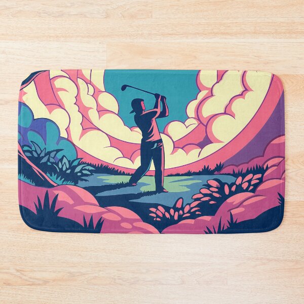 Item preview, Alone Golf Golfing Play Art Serene Natural Colors designed and sold by ART ATTACK ZONE.