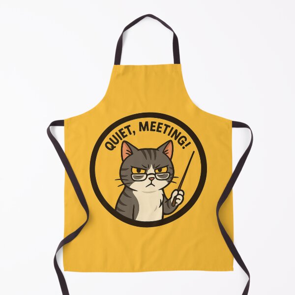 Item preview, Quiet Meeting Cat Sticker designed and sold by Yuliya Brush.