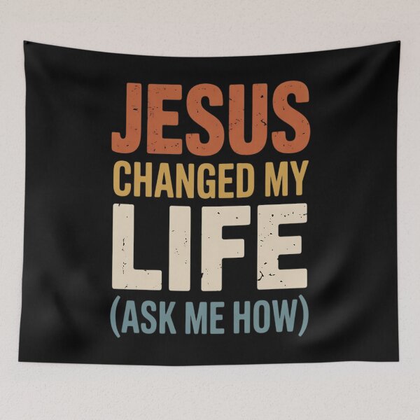 Item preview, Jesus Changed My Life Ask Me How designed and sold by ankarsdesign.