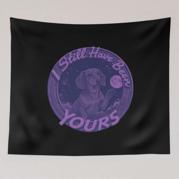 Item preview, Dachshund Under Moonlight With Loving Quote designed and sold by e-camelleone.
