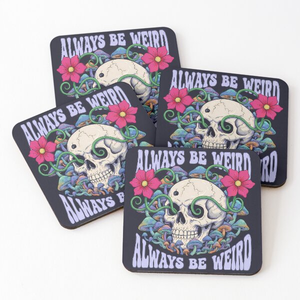 Item preview, Psychedelic Skull - Always Be Weird designed and sold by Funny Vintage Stickers And T-Shirts.