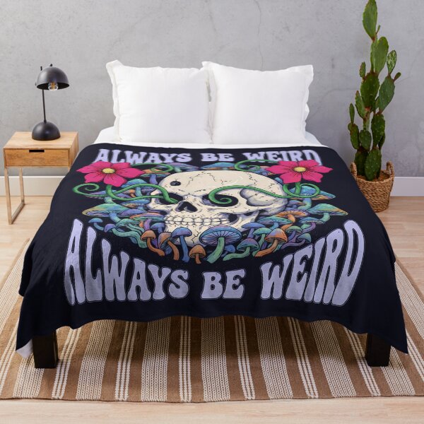 Item preview, Psychedelic Skull - Always Be Weird designed and sold by Funny Vintage Stickers And T-Shirts.