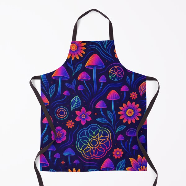 Item preview, Dreamspace Aura – Airy Neon Psychedelic Seamless Pattern designed and sold by getpressedshirt.