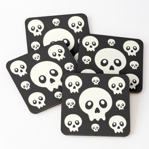 Item preview, Pack Craneo / fantasma viernes 13 Kawaii de Halloween designed and sold by DibujandoPorfa.