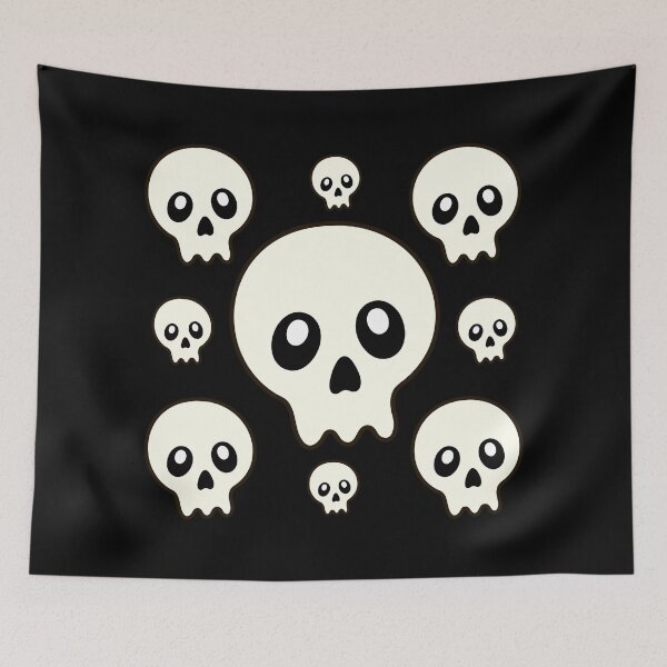 Item preview, Kawaii Halloween Friday the 13th Skull/Ghost Pack designed and sold by DibujandoPorfa.