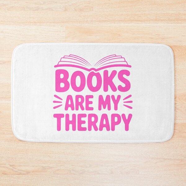 Item preview, Books Are My Therapy! Pink Reading Girl designed and sold by PMCreative.