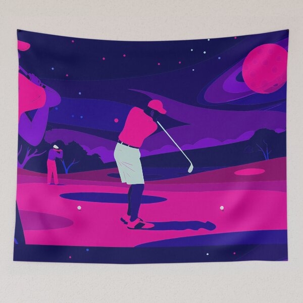 Item preview, Music Golf Golfing Play Art Serene Natural Colors designed and sold by ART ATTACK ZONE.